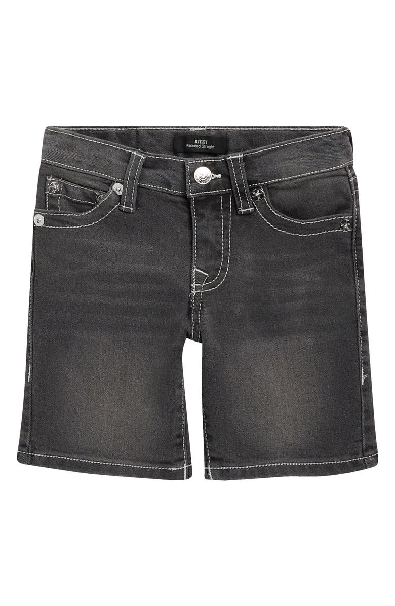True Religion Kids' Denim Shorts, Main, color, Aggey
