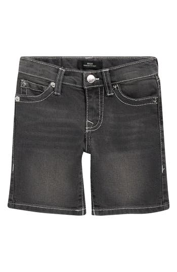 True Religion Kids' Denim Shorts In Black