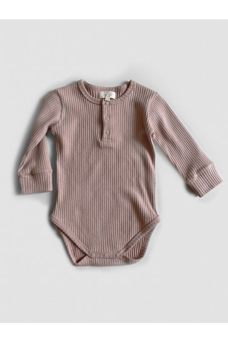 The Long-Sleeve Bodysuit, Main, color, antique rose