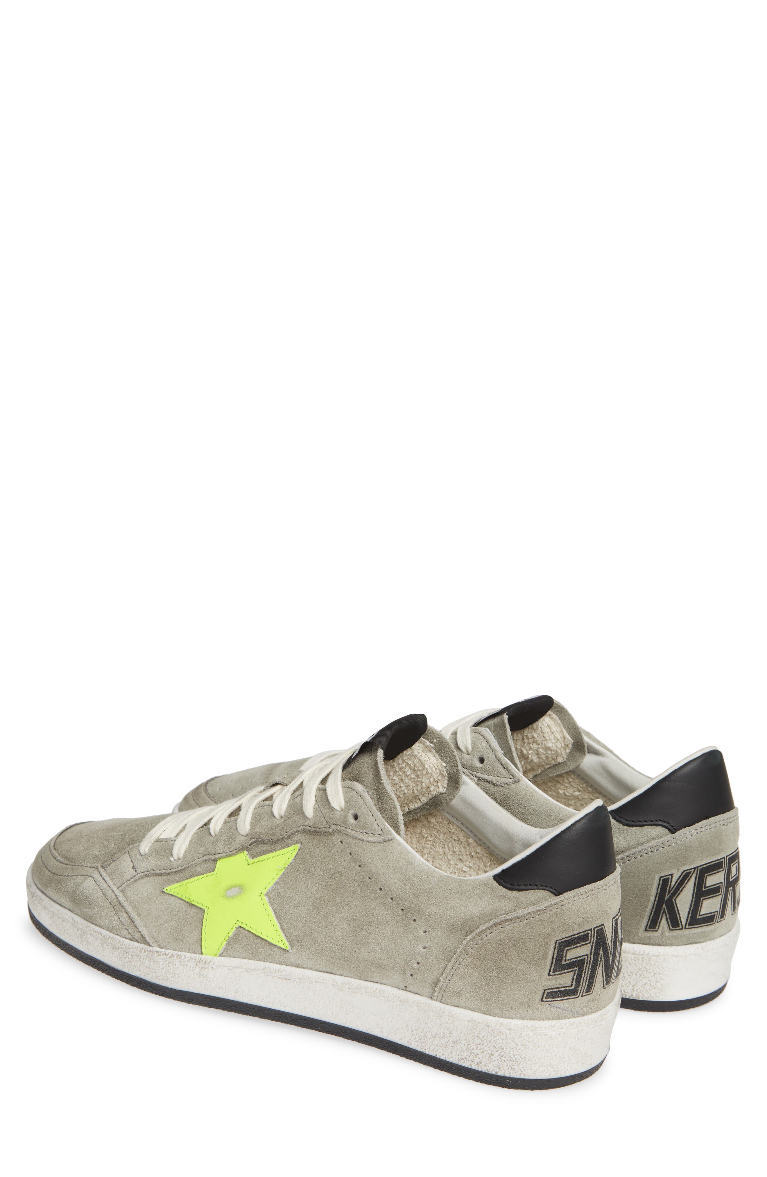 Ball Star Sneaker, Alternate, color, ICE SUEDE/ FLUO STAR