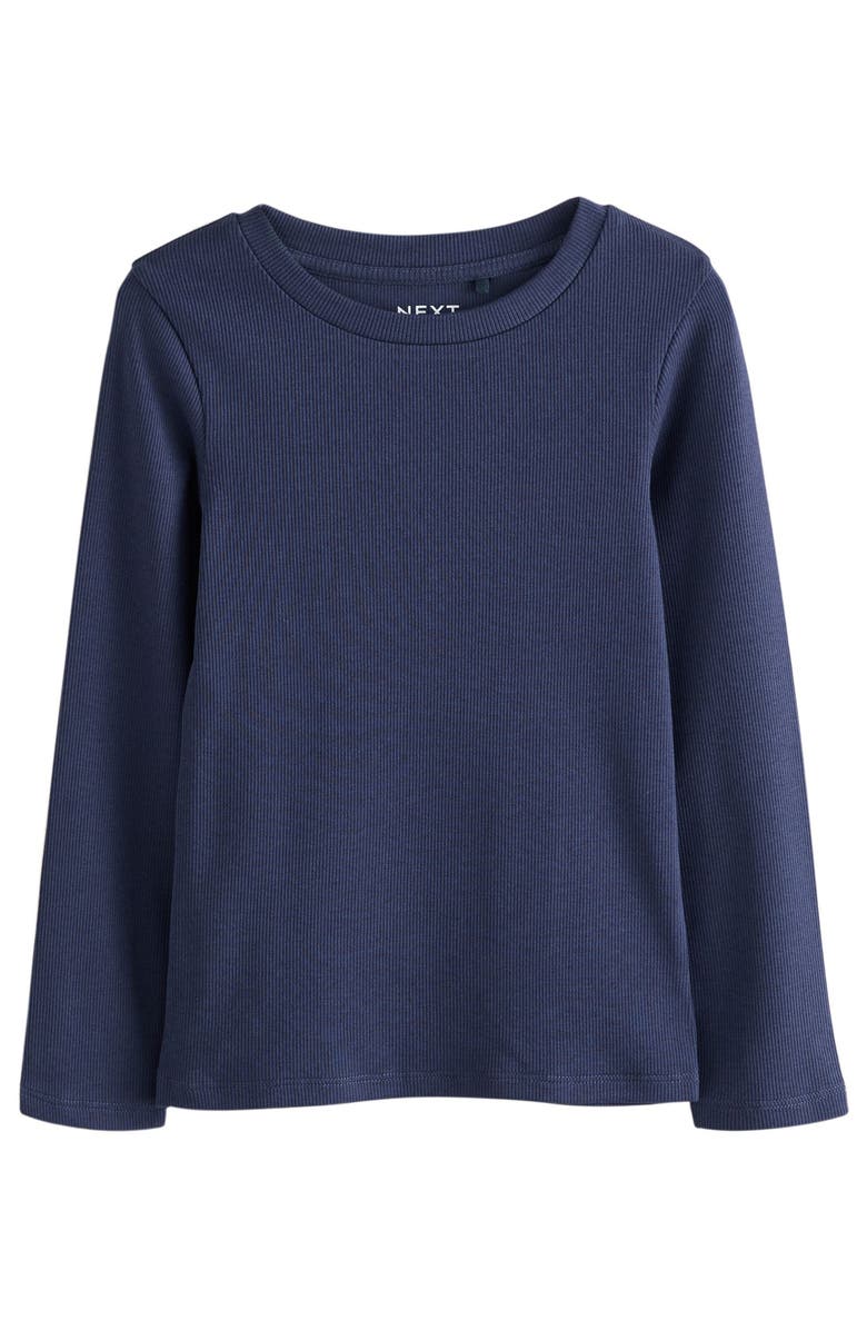 NEXT Kids' Assorted 4-Pack Long Sleeve Rib T-Shirts, Alternate, color, Multi