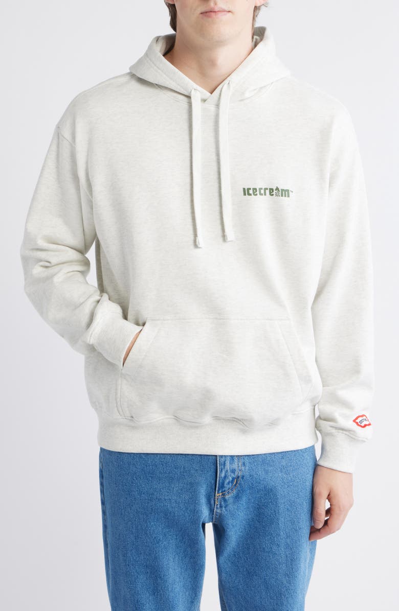 ICECREAM Display Graphic Hoodie, Main, color, Light Heather Gray