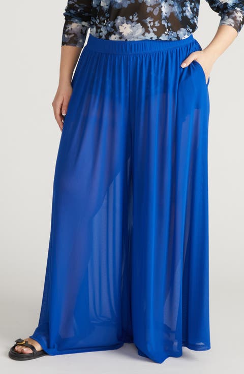 Mesh Wide Leg Pants