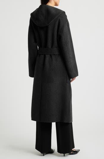 COS Fringe Detail Double Face Wool Blend Wrap Coat | Nordstrom COS Fringe Detail Double Face Wool Blend Wrap Coat | Nordstrom