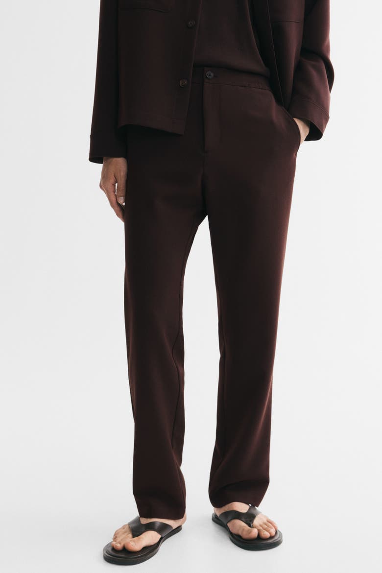Regular-fit Twill Pants, Alternate, color, Dark brown