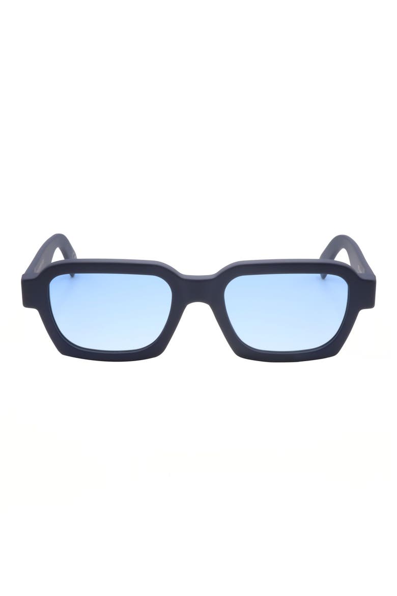 58mm Square Sunglasses, Main, color, BLUE