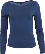 Lords of Harlech Carly Merino Long Sleeve Boatneck Shirt