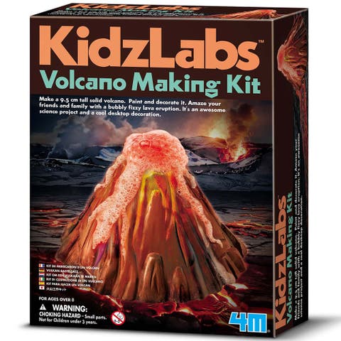 KidzLabs Volcano Making Kit, DIY Science Simulated Eruption Kit, Kids 8+