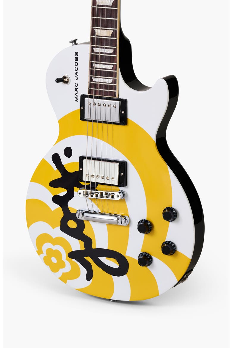 x Marc Jacobs Joy Les Paul™ Electric Guitar, Alternate, color, WHITE/ YELLOW
