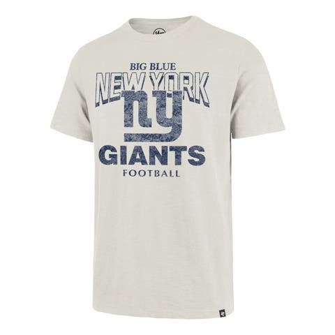 Men's '47  Natural New York Giants Head On Scrum Slub T-Shirt