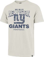 '47 Men's '47  Natural New York Giants Head On Scrum Slub T-Shirt