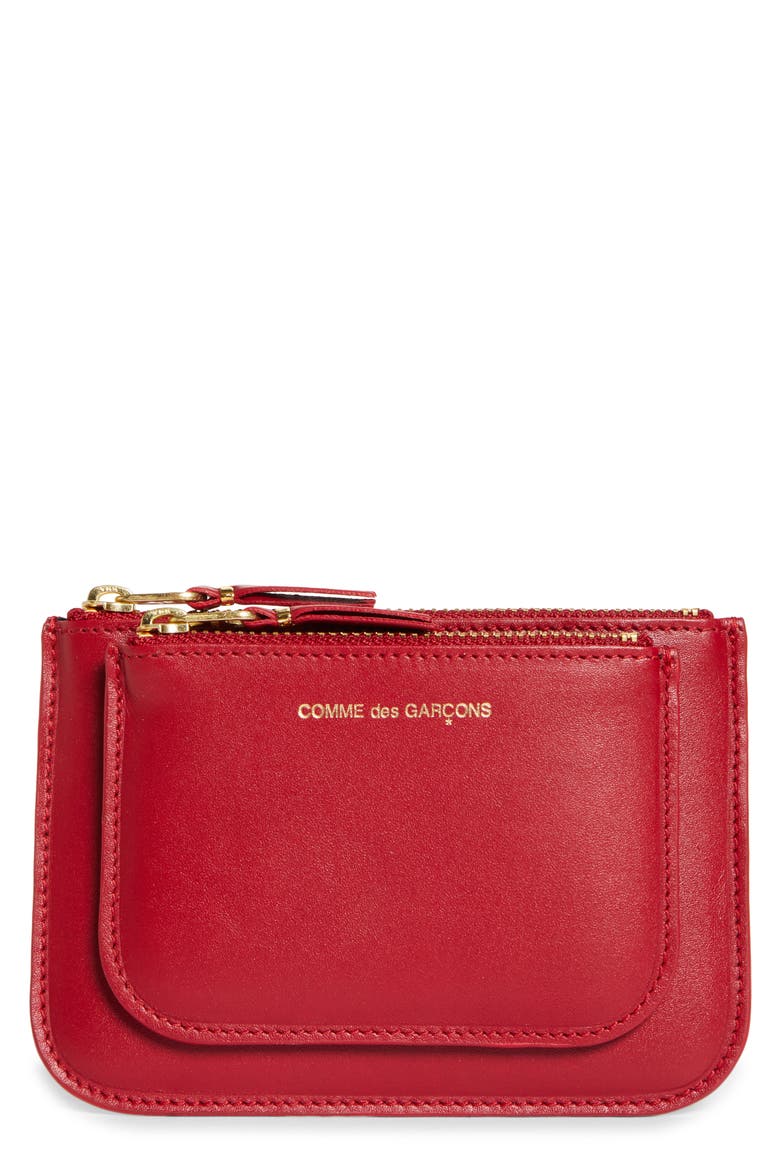 Outside Pocket Two-Compartment Leather Wallet (Women) | Nordstrom