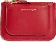 Comme des Garçons Wallets Outside Pocket Two-Compartment Leather Wallet