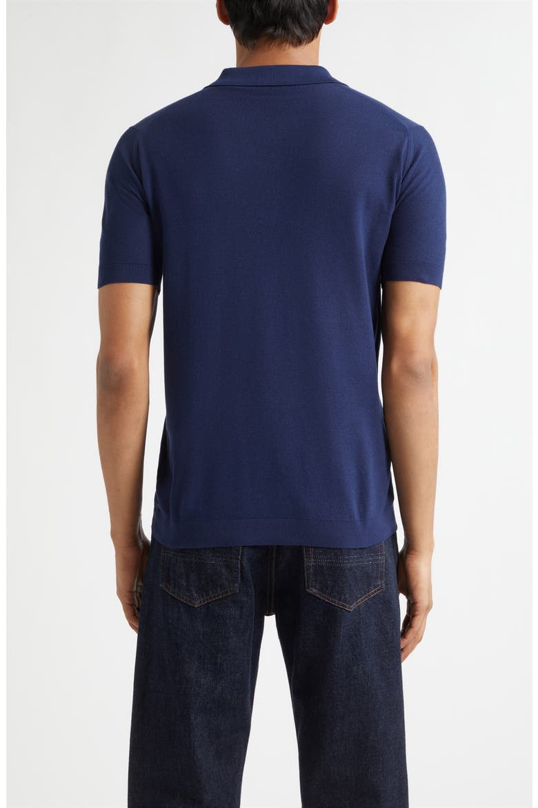 Roth Solid Sweater Polo, Alternate, color, FRENCH NAVY