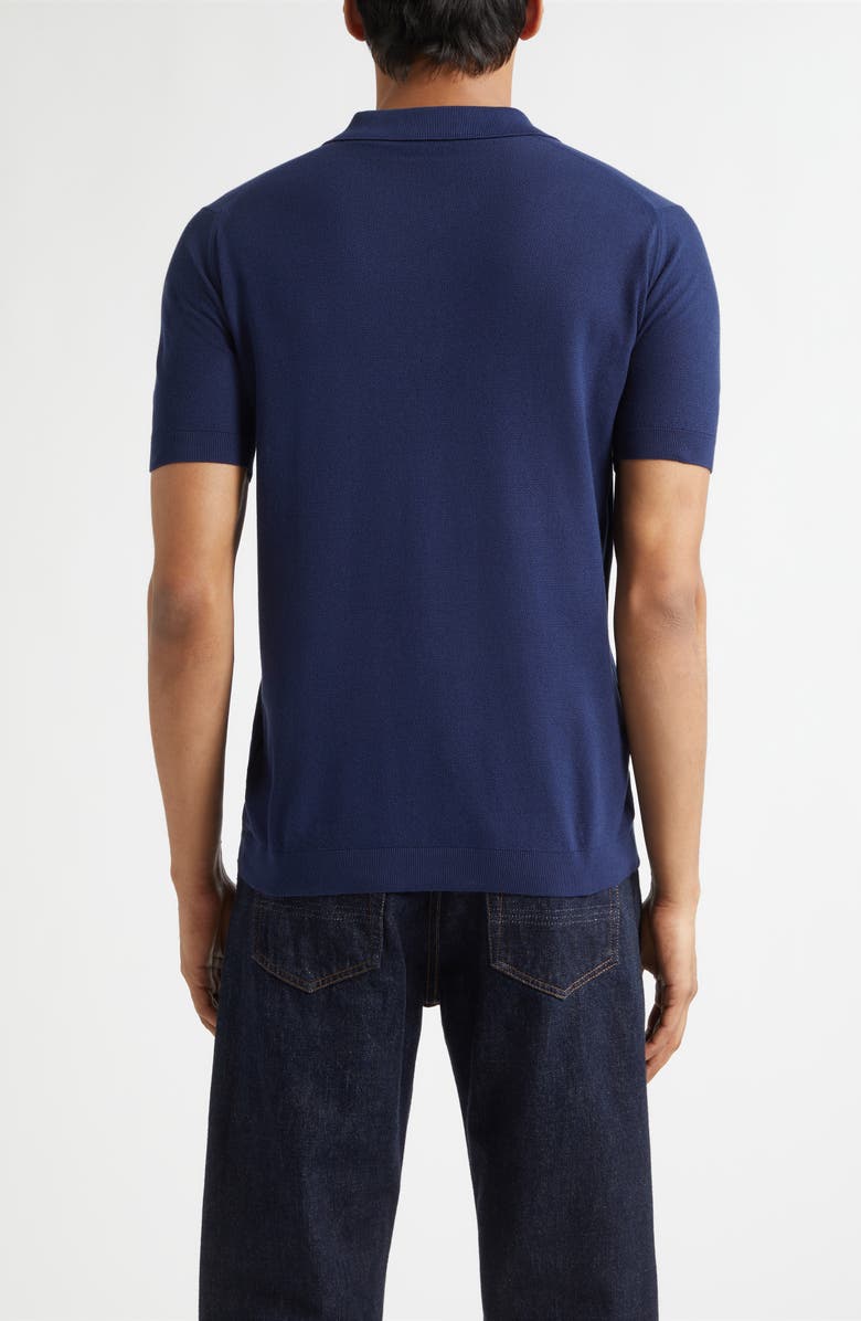 John Smedley Roth Solid Sweater Polo, Alternate, color, French Navy