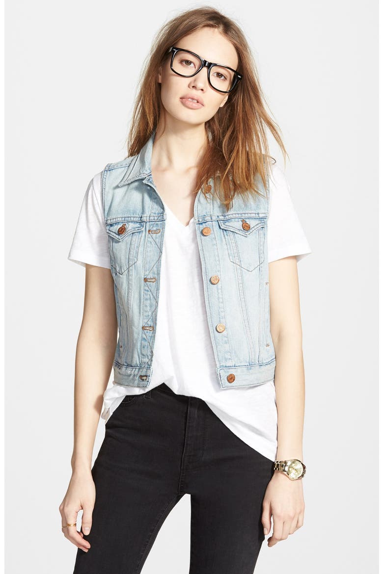 Denim Vest, Main, color, CORA