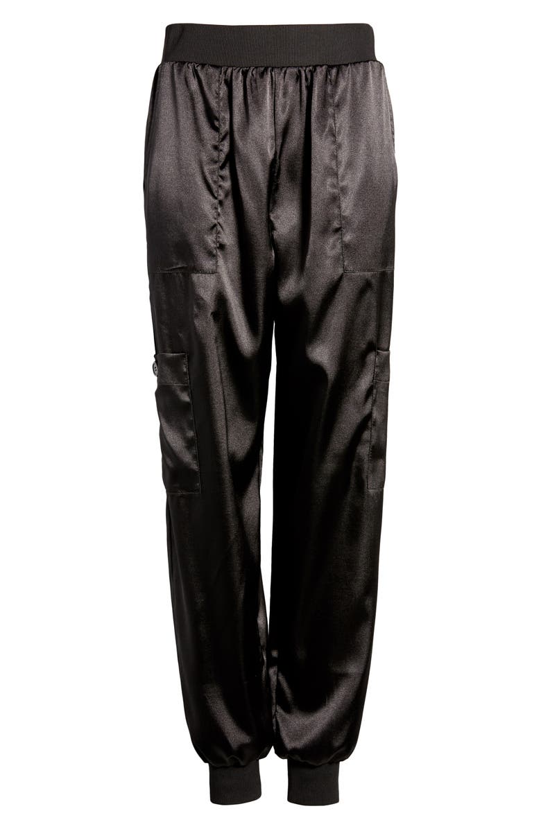 Leith Satin Cargo Joggers, Alternate, color, 