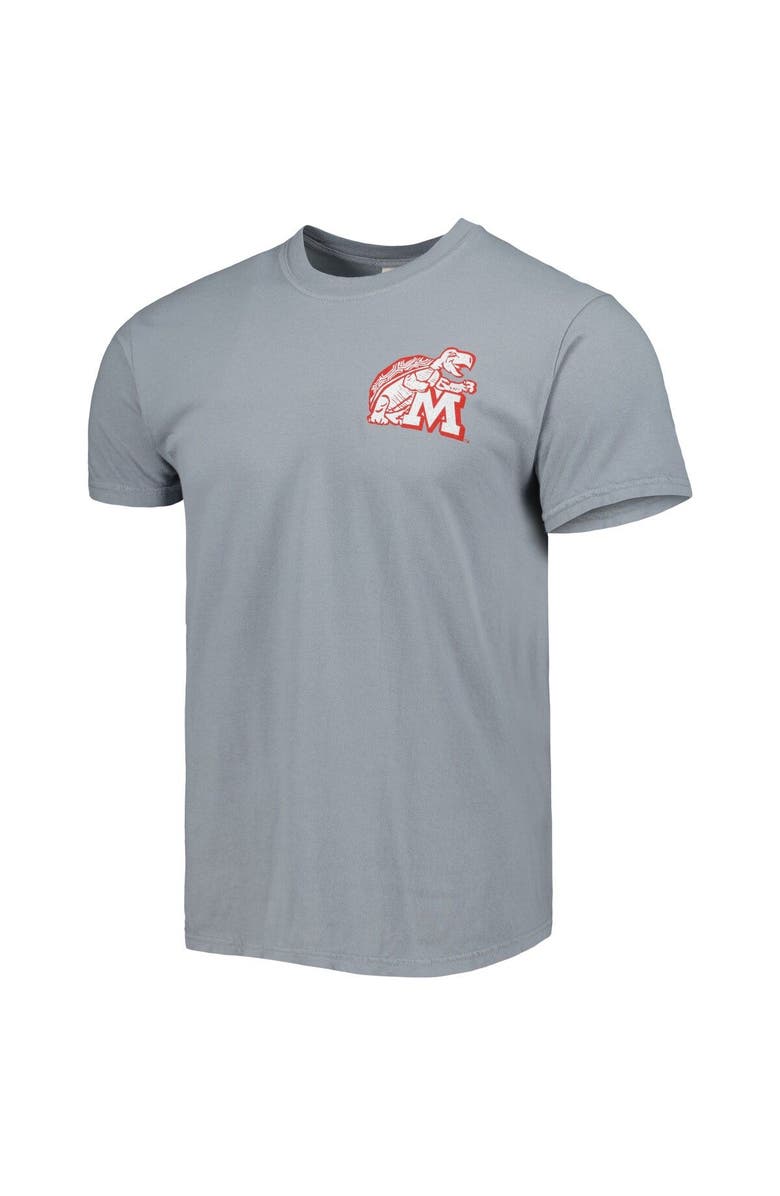 IMAGE ONE Men's Graphite Maryland Terrapins Vault State Comfort T-Shirt, Alternate, color, 