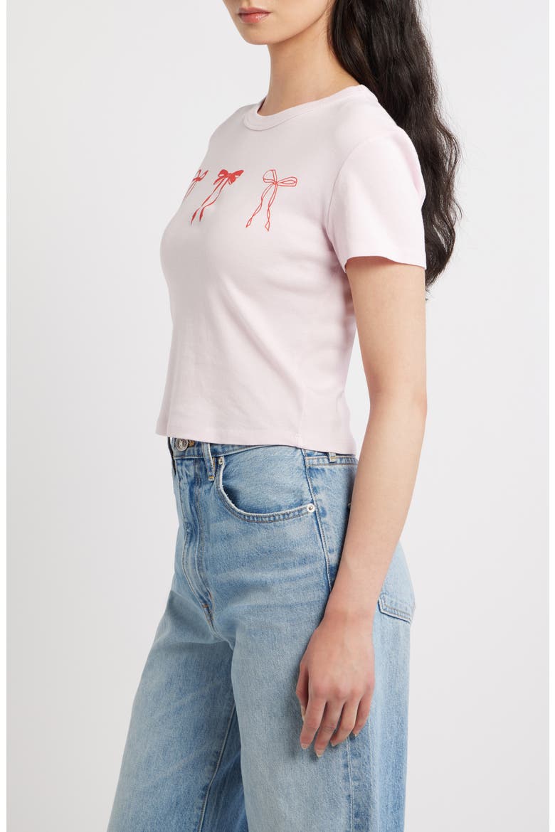 Bows Graphic T-shirt, Alternate, color, PRIMROSE PINK