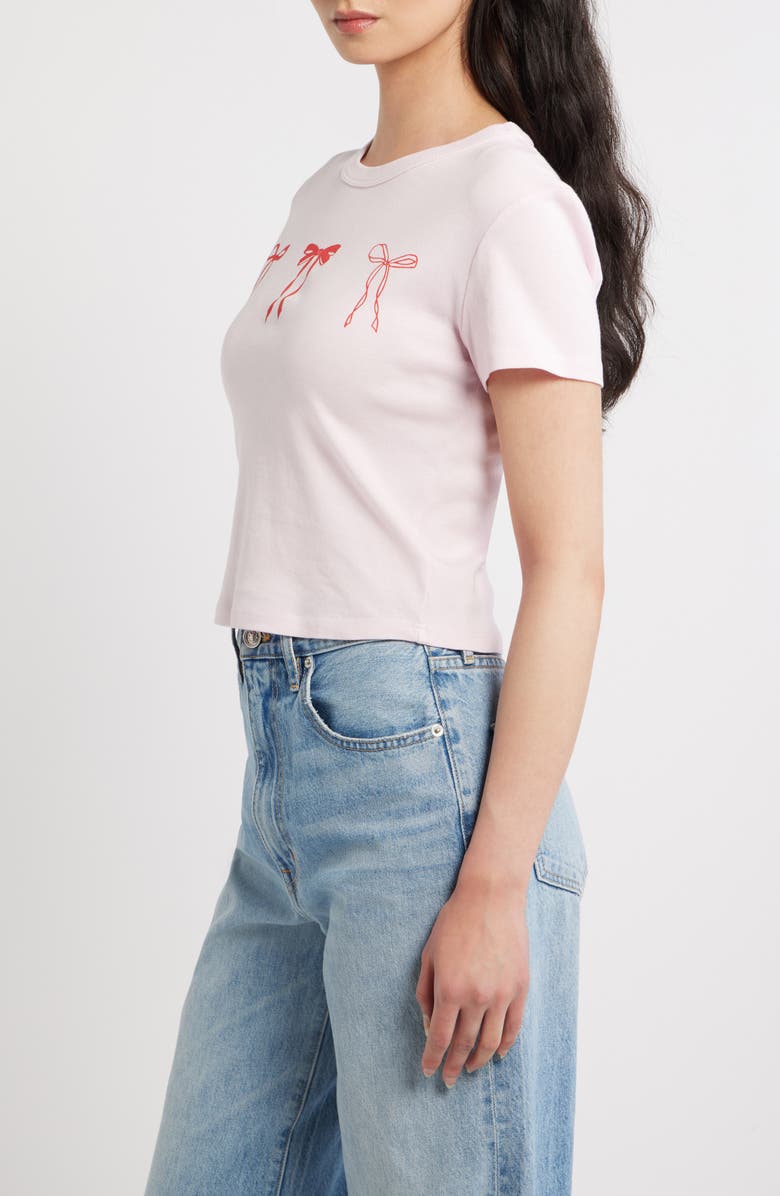 Junk Food Bows Graphic T-shirt, Alternate, color, Primrose Pink
