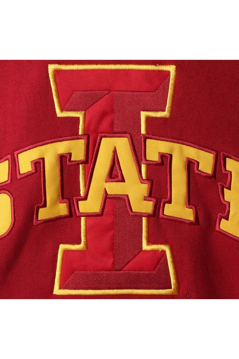 Men's Colosseum Cardinal Iowa State Cyclones 2.0 Lace-Up Pullover Hoodie, Alternate, color, Cardinal