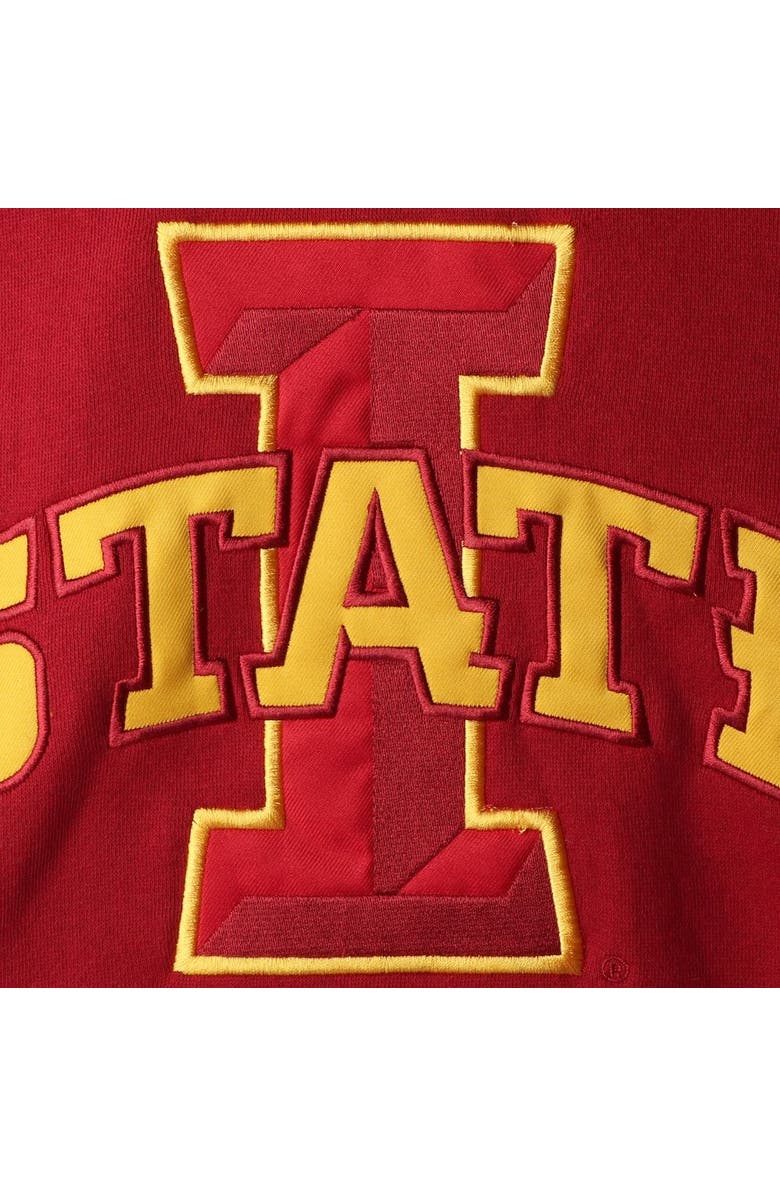 COLOSSEUM Men's Colosseum Cardinal Iowa State Cyclones 2.0 Lace-Up Pullover Hoodie, Alternate, color, Cardinal