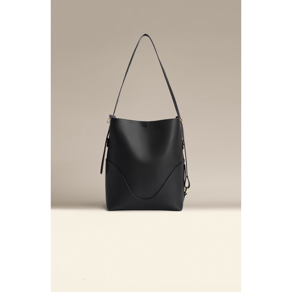 Oleada Official Marina Soft Bucket Bag In Black