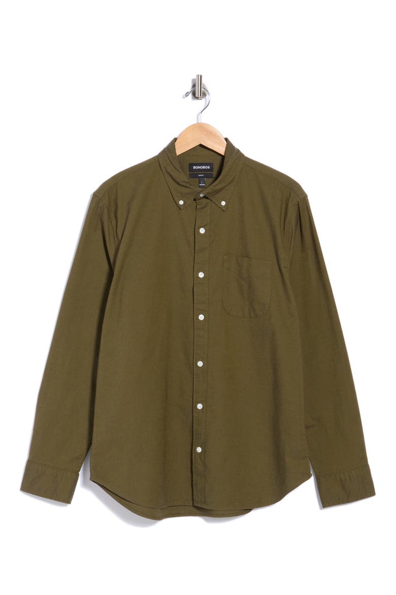 Oxford Slim Fit Long Sleeve Shirt, Alternate, color, SOLID OXFORD C139