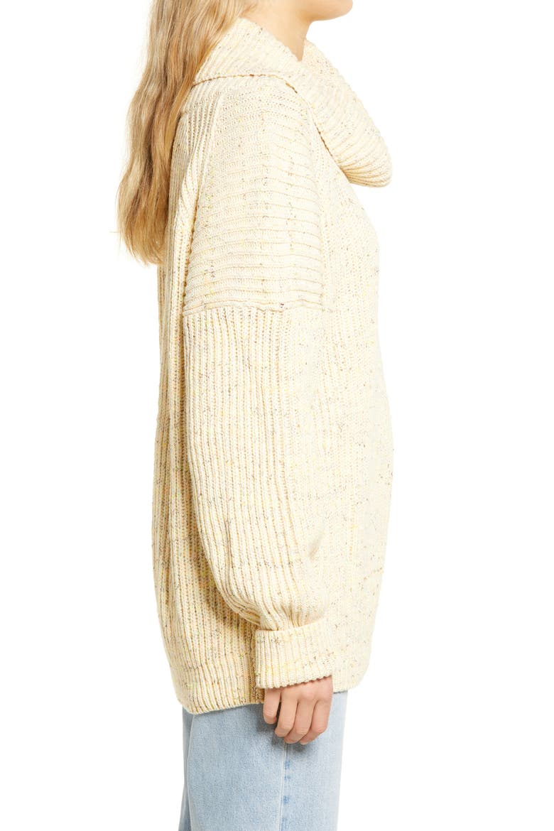 Leo Tunic Sweater, Alternate, color, SASSY PEACH COMBO