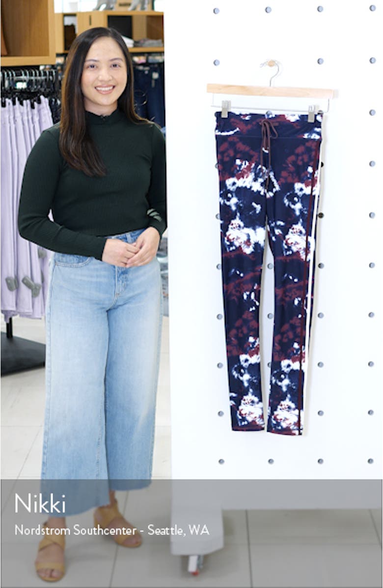 Royal Tie Dye Yoga Pants, sales video thumbnail