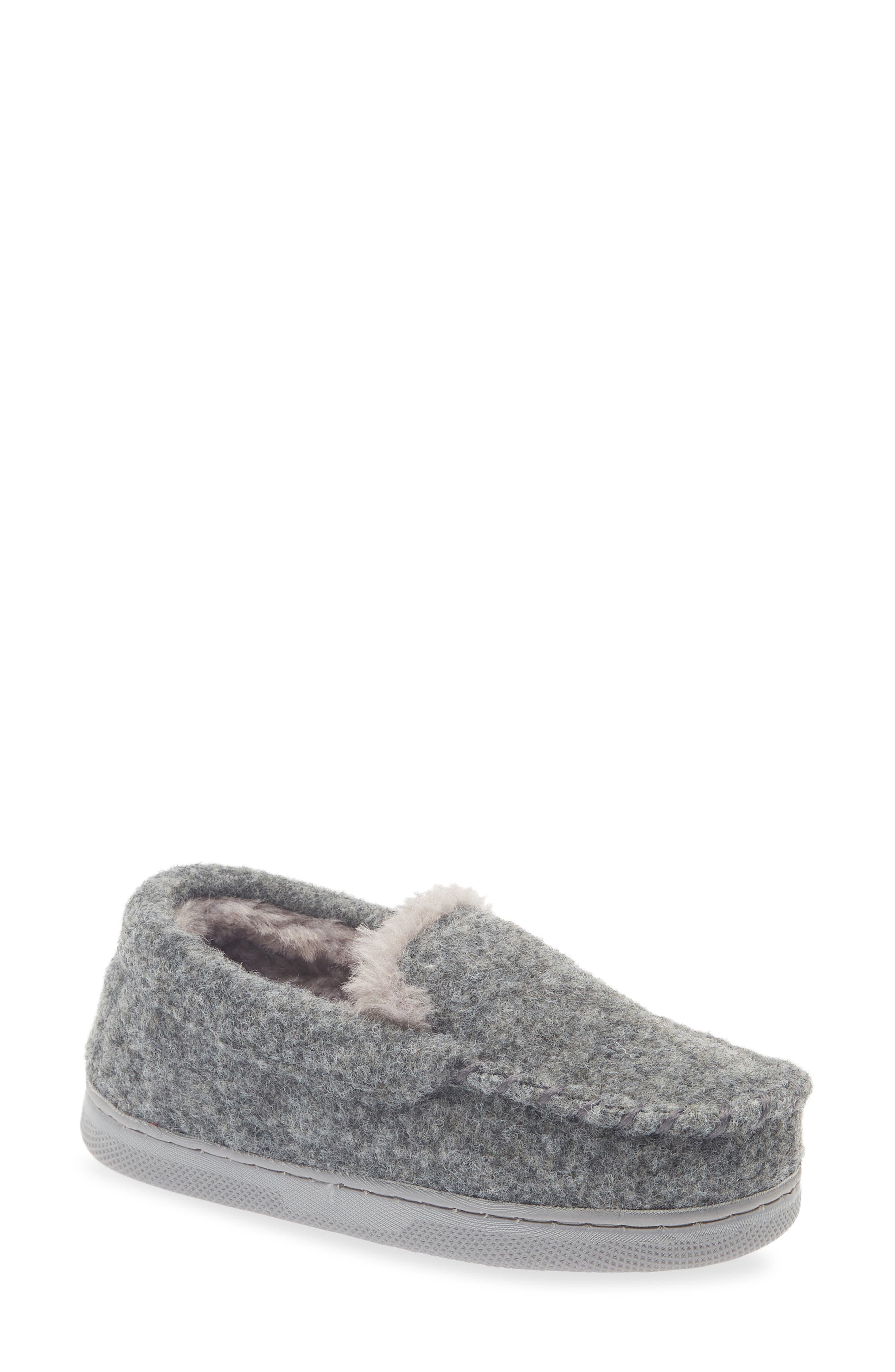 Kids' Mateo Moc Slipper, Main, color, GREY