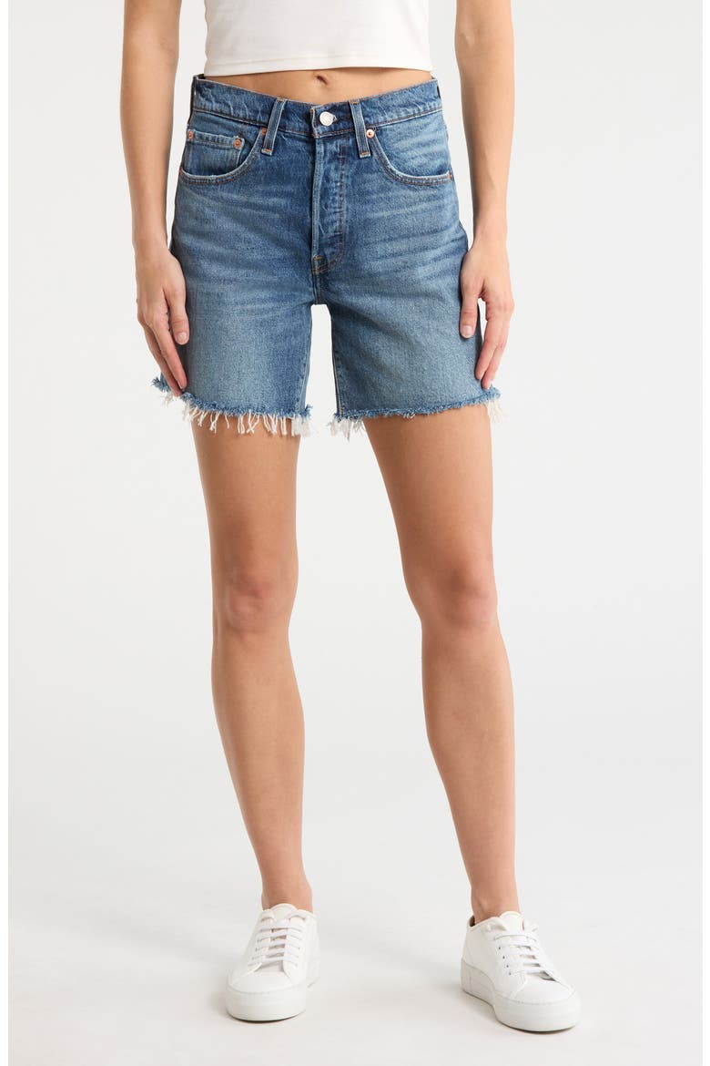 501® Mid Thigh Shorts, Main, color, SYMMETRY SISTER