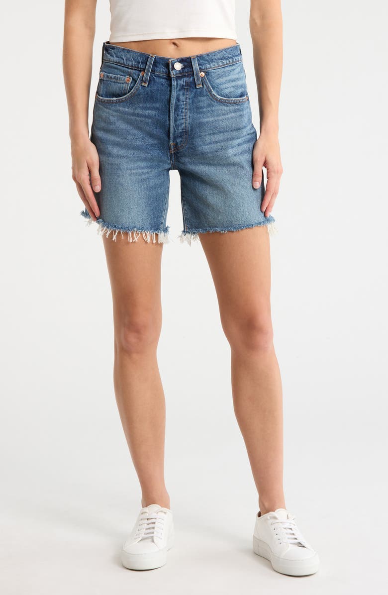 Levi's 501<sup>®</sup> Mid Thigh Shorts, Main, color, Symmetry Sister
