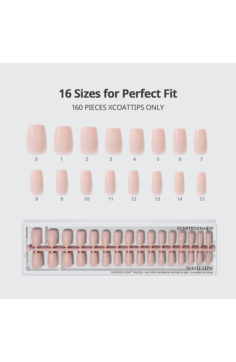 Btartboxnails Soft Gel Nail Tips XCOATTIPS<sup>®</sup> Bare Collection, Alternate, color, Short Coffin
