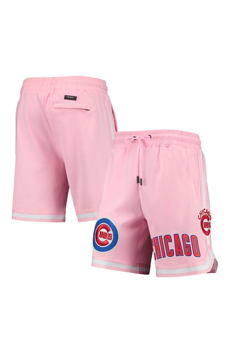 PRO STANDARD Men's Pro Standard Pink Chicago Cubs Logo Club Shorts, Main, color, Pink
