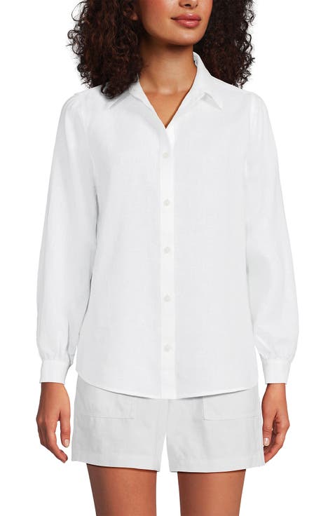 Linen Long Sleeve Feminine Shirt