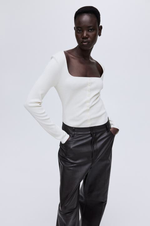 Square-neck Top