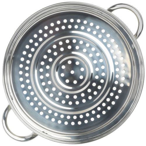 Oster Sangerfield 3 Piece 11 Inch Stainless Steel Everyday Pan With Steamer And Lid In Silver