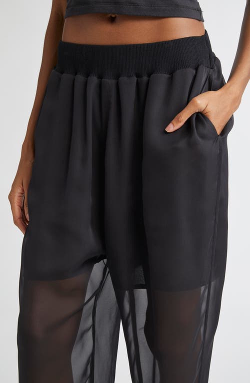 Undercover Semisheer Joggers In Black