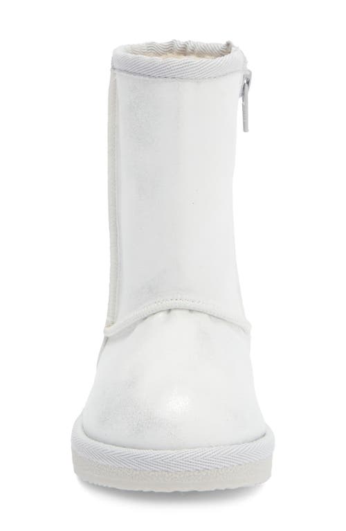 Harper Canyon Kids' Ella Faux Shearling Tall Boot In Silver