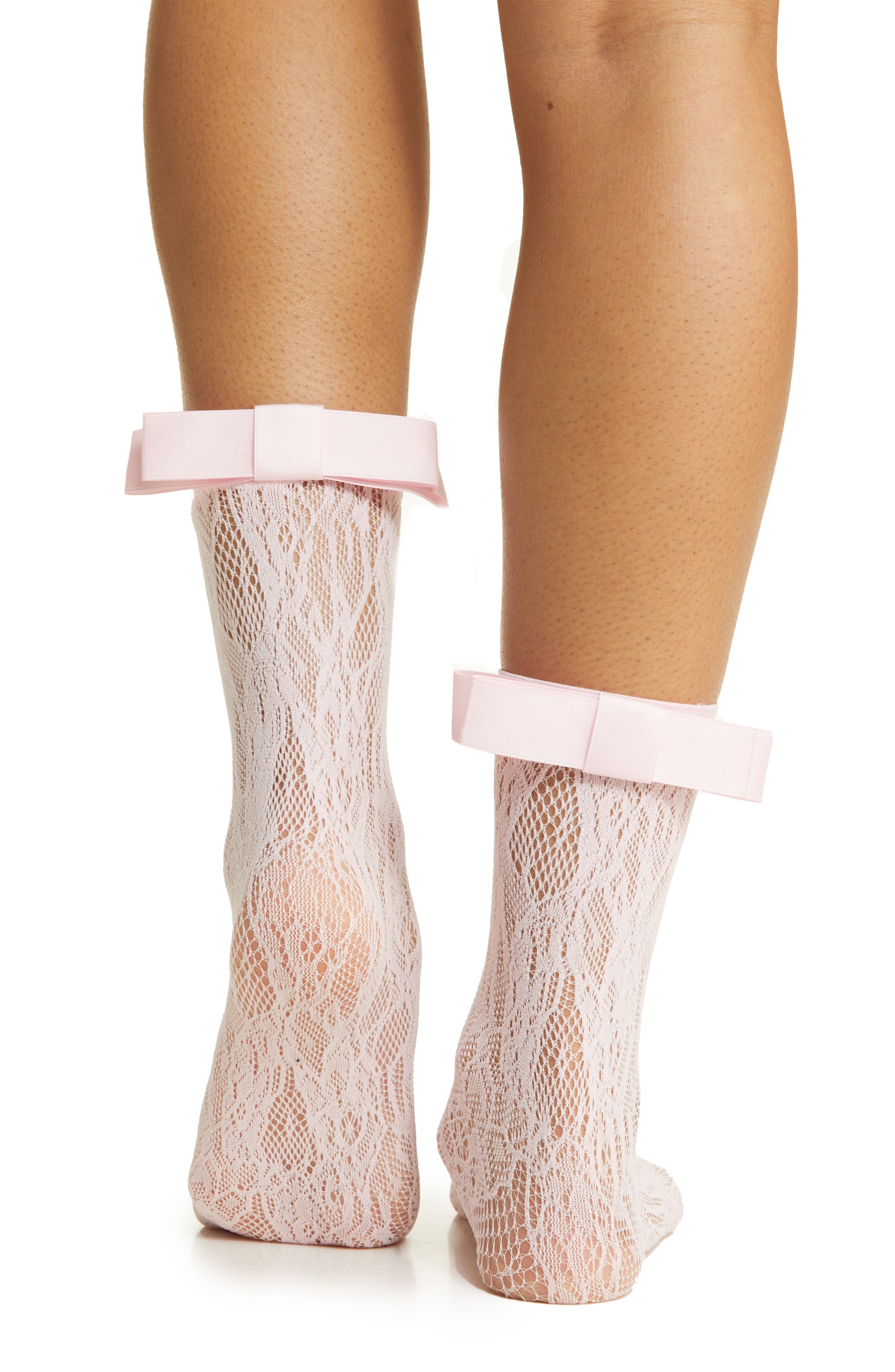 Coco Bow Lace Crew Socks - image 2