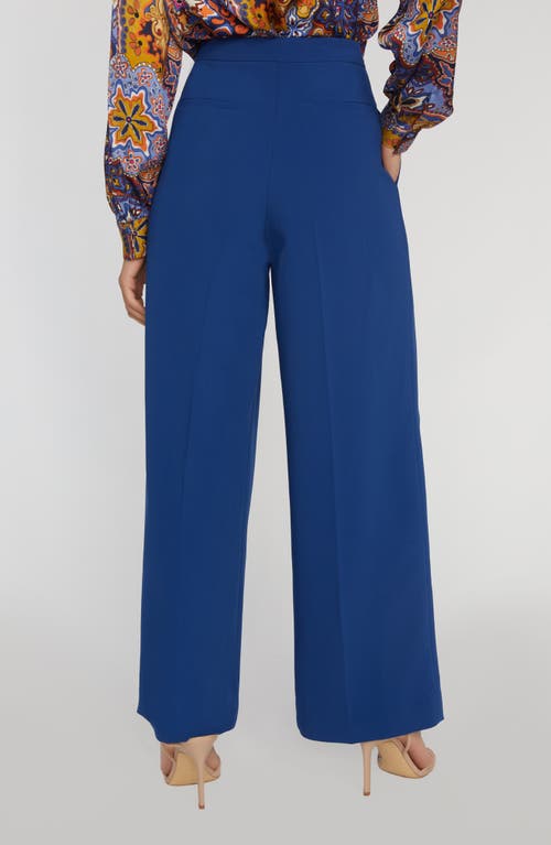 Elie Tahari The Rita Pleated Straight-leg Pants In Twilight