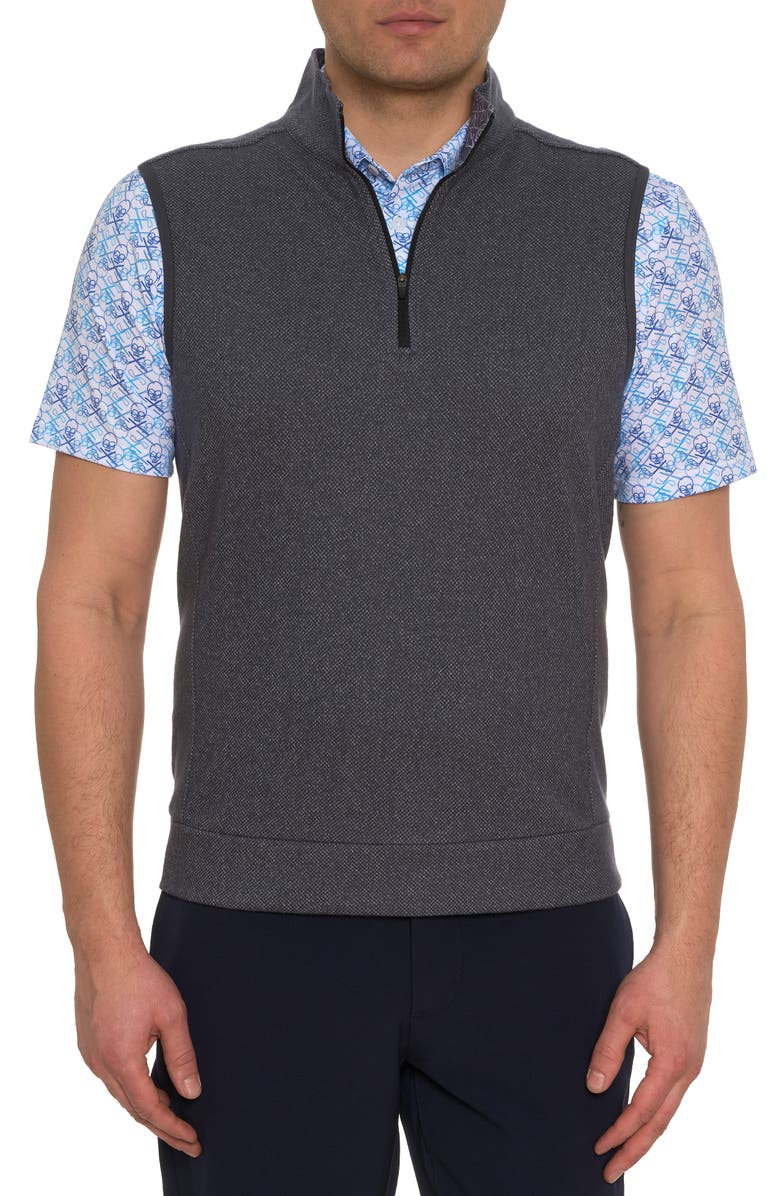 Robert Graham Treviso Knit Quarter Zip Vest, Main, color,
