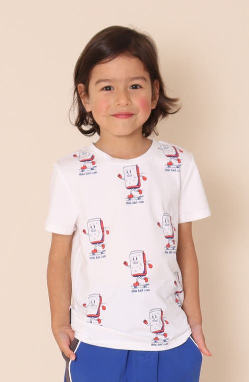 Tiny Tribe Kids' This Kid Can Graphic T-shirt In White