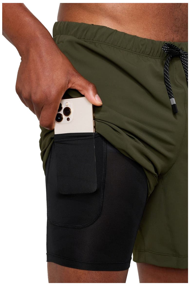Men's The 7" One Short, Alternate, color, Dark Olive