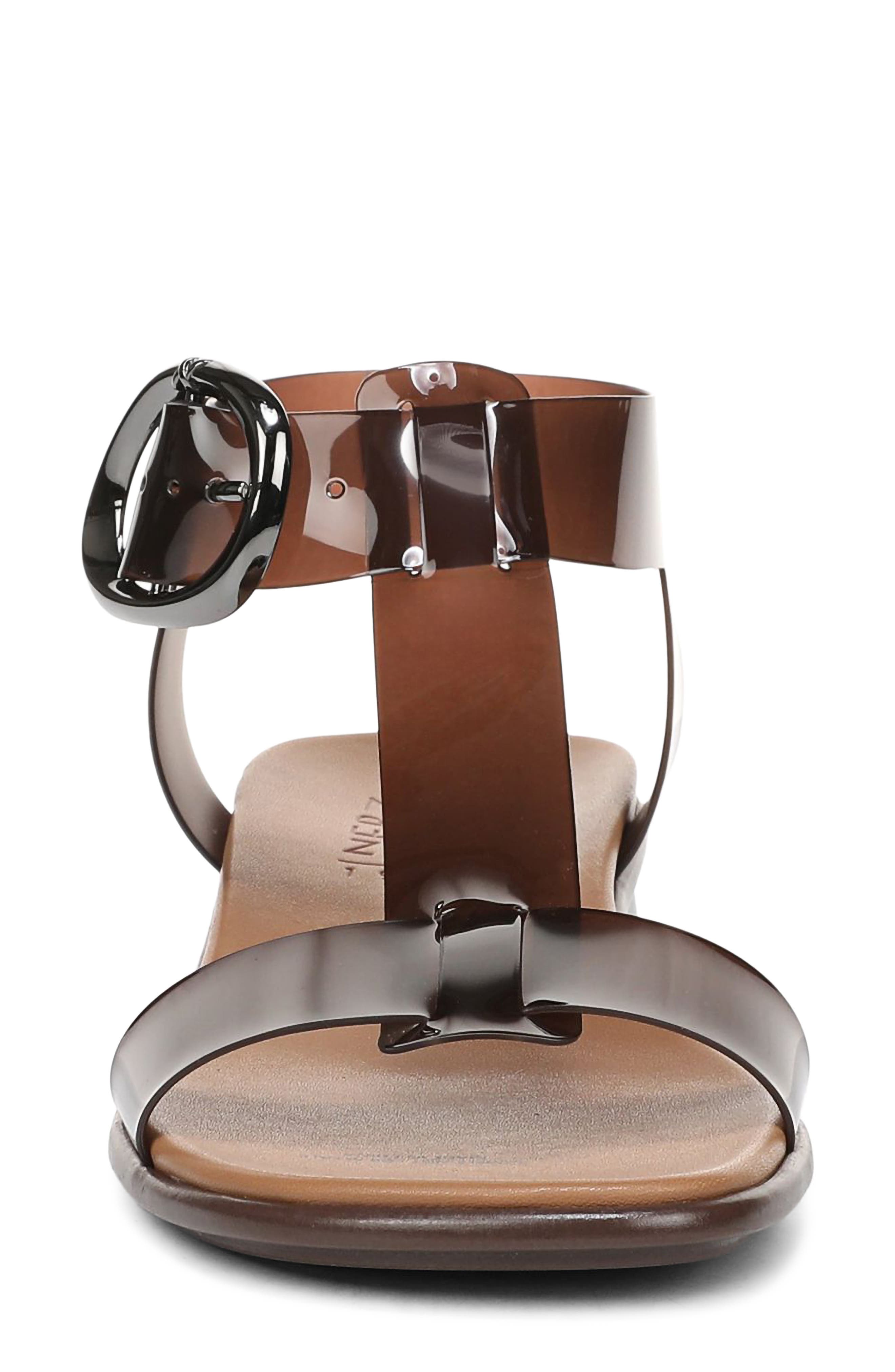 Naturalizer Brandy T-Strap Sandal, Alternate, color, Chocolate Bar Brown