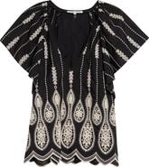 Ramy Brook Bettie Embroidered Top