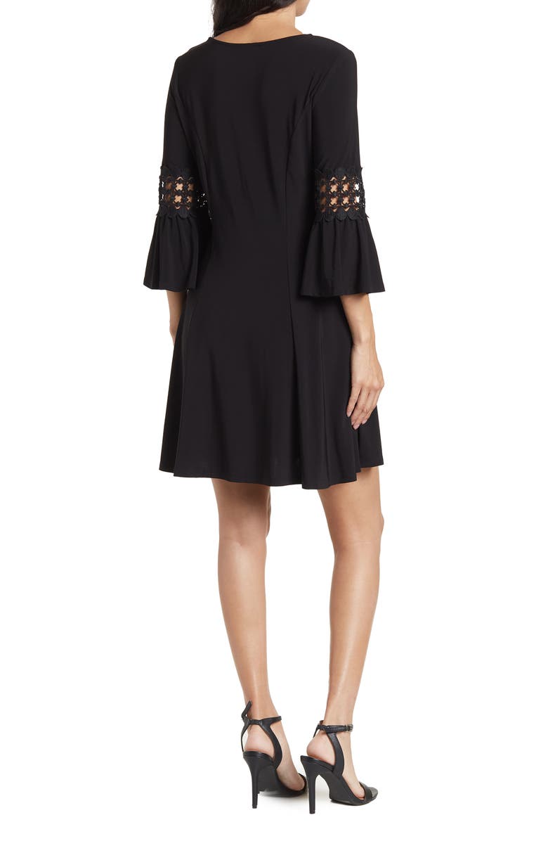 TASH AND SOPHIE Embroidered Bell Sleeve Dress, Alternate, color,