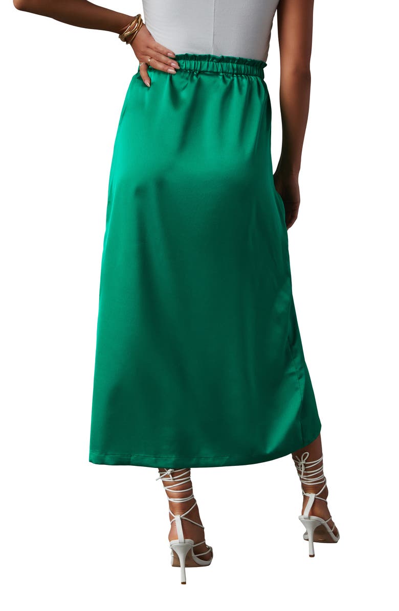 VICI Collection Tea Time Satin Midi Skirt, Alternate, color, 