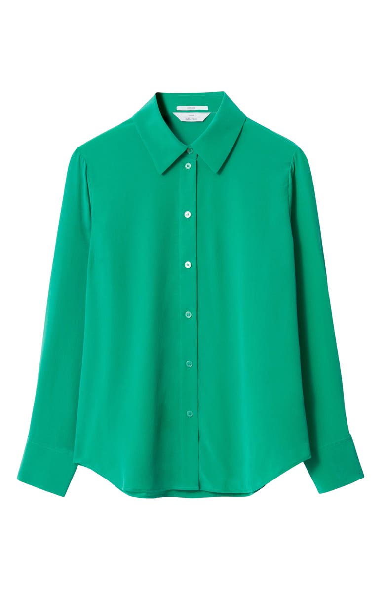 & Other Stories Button-Up Silk Shirt, Alternate, color, 